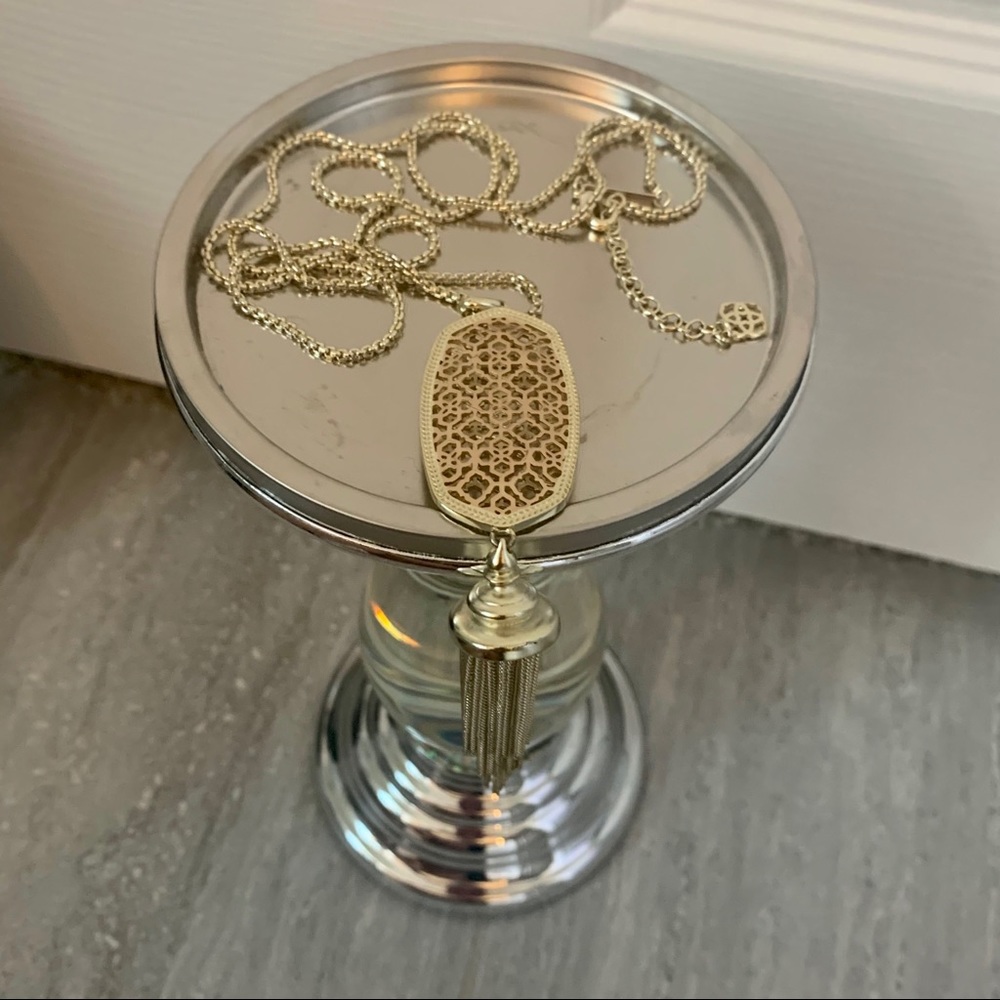 Kendra Scott Rayne Elle Gold Filigree Necklace